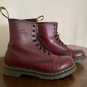 Burgundy Woman’s Dr. Martens